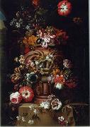 unknow artist, Floral, beautiful classical still life of flowers.126